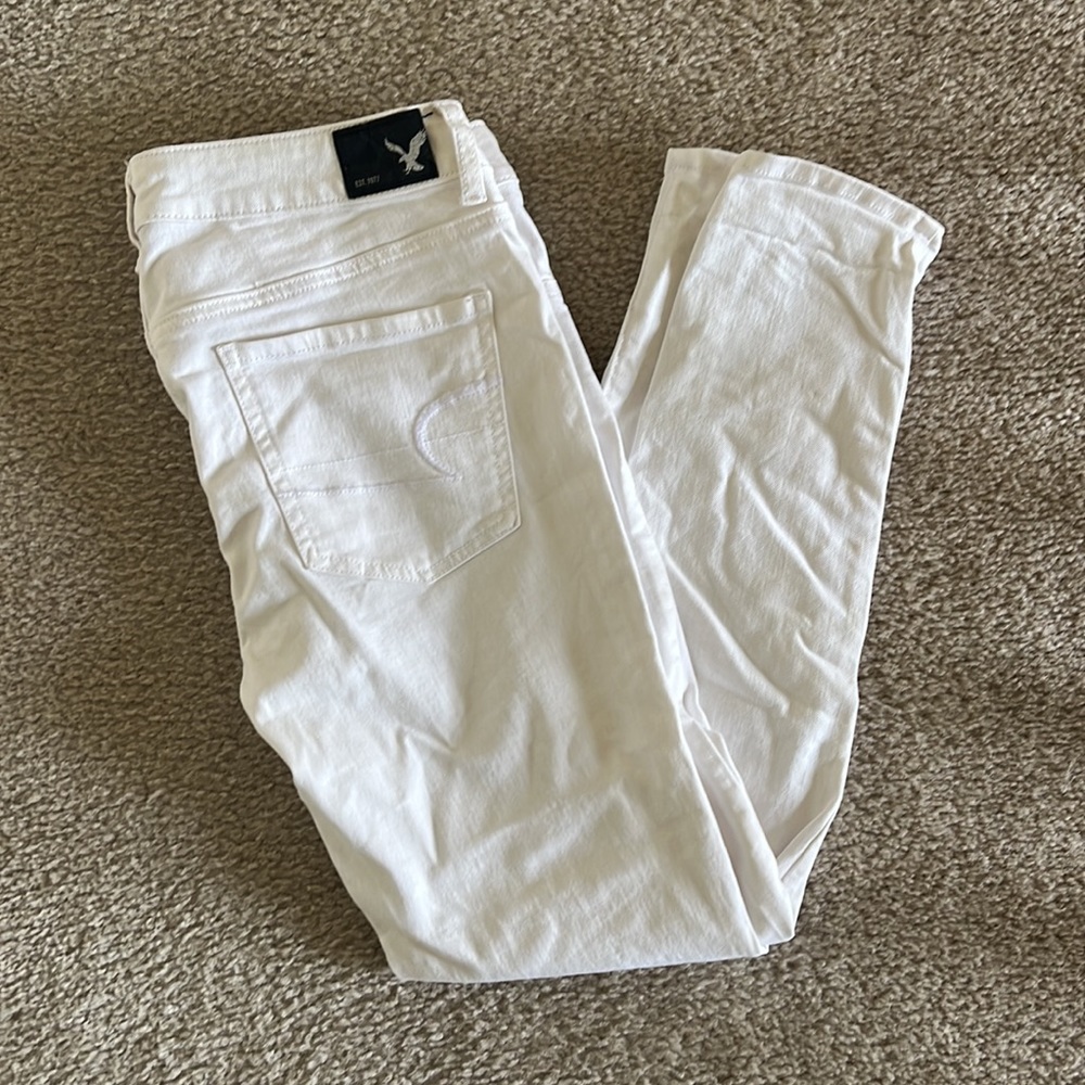 American Eagle White Jeans Size 10 Amazing Condition